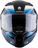 CASCO INTEGRAL SPARTAN FENIX TURBULENCE B7 BLANCO+AZUL