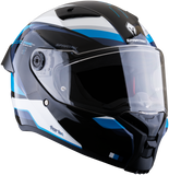 CASCO INTEGRAL SPARTAN FENIX TURBULENCE B7 BLANCO+AZUL