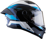CASCO INTEGRAL SPARTAN FENIX TURBULENCE B7 BLANCO+AZUL