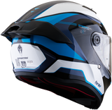 CASCO INTEGRAL SPARTAN FENIX TURBULENCE B7 BLANCO+AZUL