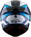 CASCO INTEGRAL SPARTAN FENIX TURBULENCE B7 BLANCO+AZUL