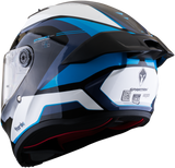 CASCO INTEGRAL SPARTAN FENIX TURBULENCE B7 BLANCO+AZUL