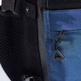 MORRAL NEGRO+AZUL TIPO DRY BAG 26 LT.