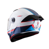 CASCO INTEGRAL SPARTAN FENIX SLAB BLANCO+AZUL