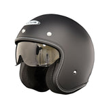 CASCO ABIERTO ZEUS 389 NEGRO MATE