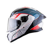 CASCO INTEGRAL SPARTAN DIM BLANCO+AZUL+ROJO