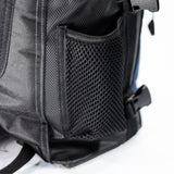 MORRAL NEGRO+AZUL TIPO DRY BAG 26 LT.