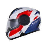 CASCO ABATIBLE LS2 FF902 DURIA AZUL+BLANCO