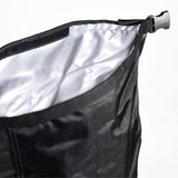 MORRAL NEGRO+AZUL TIPO DRY BAG 26 LT.