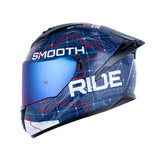 CASCO INTEGRAL LS2 FF806 ROMA AZUL+BLANCO