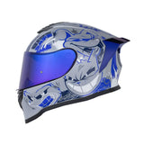 CASCO INTEGRAL HRO 506 SP ROUGH GRIS+AZUL