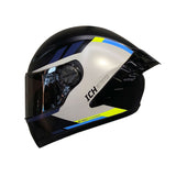 CASCO INTEGRAL 501 SP HCI NEGRO+GRIS+AZUL