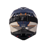CASCO CROSS SHAFT MX60 JOUKAR AZUL+NARANJA