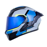 CASCO ABATIBLE XONE 3000 RS ENOX AZUL+AMARILLO