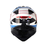CASCO MULTIPRO LS2 MX 702 NAMIB BLANCO+ROJO