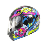 CASCO ABATIBLE ICH 3110_S ASTRO FIGH NEGRO+FUCSIA