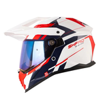 CASCO MULTIPRO SHAFT_PRO MX400 DV AVENGER BLANCO+ROJO
