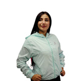 CHAQUETA CORTAVIENTOS CLASICA SMARTBIKER MUJER-AGUAMARINA