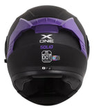 CASCO ABATIBLE XONE 3000 RS PLANO NEGRO+MORADO