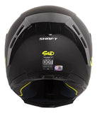 CASCO ABIERTO SHAFT 562 R NEGRO+AMARILLO NEON