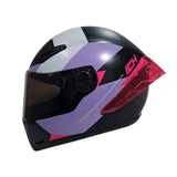 CASCO INTEGRAL ICH 501 SP JUNE NEGRO+MORADO
