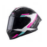 CASCO INTEGRAL ICH 503 NASUS AZUL+FUCSIA