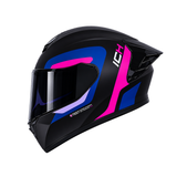 CASCO INTEGRAL ICH 505 ZORK NEGRO+FUCSIA