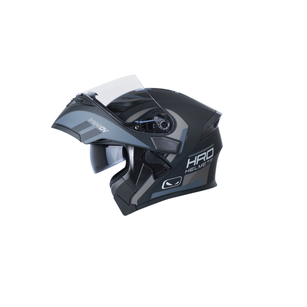 CASCO HRO 3400 ABATIBLE ALFA NEGRO GRIS – RIDER HOUSE STORE