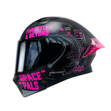 CASCO ABATIBLE ICH 3120 INFINITY NEGRO+FUCSIA