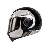 CASCO ABATIBLE ICH 3110 KHAM NEGRO+GRIS BRILLANTE