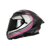 CASCO INTEGRAL SPARTAN PANTHER SV TRIBUTE D18 GRIS+FUCSIA