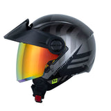 CASCO ABIERTO SHAFT 212 FLYGOD GRIS METALICO