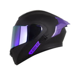 CASCO ABATIBLE XONE 3000 RS PLANO NEGRO+MORADO