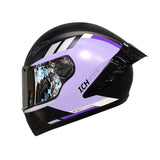 CASCO INTEGRAL 501 SP HCI NEGRO+MORADO