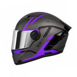 CASCO INTEGRAL ICH 451 DTS NEGRO + MORADO
