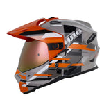 CASCO MULTIPRO HRO MX330 DV GLITCH GRIS+NARANJA
