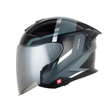 CASCO ABIERTO SHAFT PRO 240 COZONE NEGRO+SILVER