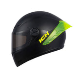 CASCO INTEGRAL ICH 501 SOLID_5 NEGRO+AMARILLO