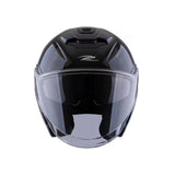 CASCO ABIERTO ZEUS 626 NEGRO BRILLANTE