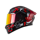 CASCO ABATIBLE XONE 3005 RS STUFF NEGRO+ROJO