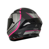 CASCO INTEGRAL SPARTAN PANTHER SV TRIBUTE D18 GRIS+FUCSIA
