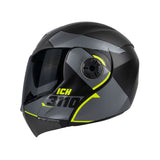 CASCO ABATIBLE 3110 TREAT NEGRO+GRIS+VERDE