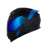 CASCO ABATIBLE HRO 3440 DV PLANO NEGRO+AZUL