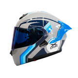 CASCO ABATIBLE XONE 3000 RS CLARUX GRIS AZUL