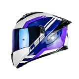CASCO INTEGRAL LS2 FF806 BLURE AZUL+MORADO
