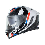 CASCO INTEGRAL LS2 FF818 SPORTY AZUL+ROJO