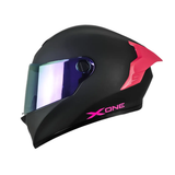 CASCO INTEGRAL XONE X-500 RS PLANO NEGRO+FUCSIA