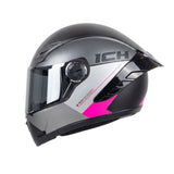 CASCO INTEGRAL ICH 501 FUNN NEGRO+FUCSIA