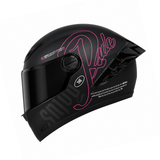 CASCO INTEGRAL ICH 501 CAPTION NEGRO+FUCSIA