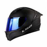 CASCO INTEGRAL LS2 FF810 PLANO NEGRO AZUL IRIDIUM